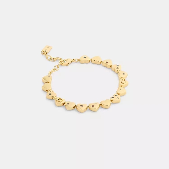 Coach Jewelry - Coach Heart Linear Bracelet Retail $198